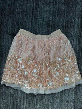 next Pink Sequin Tulle Skirt